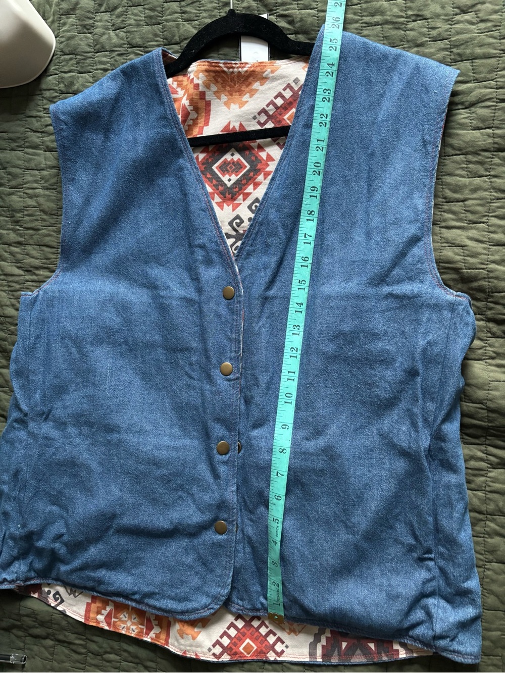 vintage West Cal .45 reversible western vest  70s/80s image 3